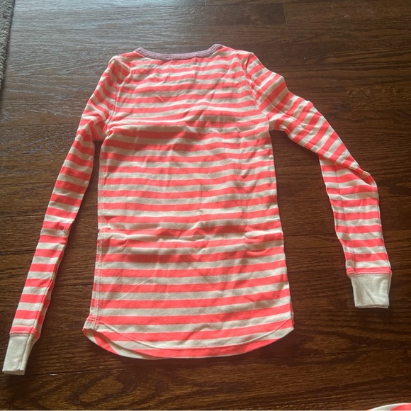 Crewcuts Neon Pink color striped 2 pcs sleepwear girl's size 14 - Picture 5 of 6